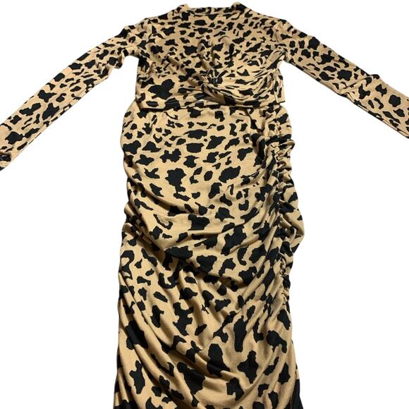 2 piece leopard shirt and pencil skirt - Picture 1 of 3